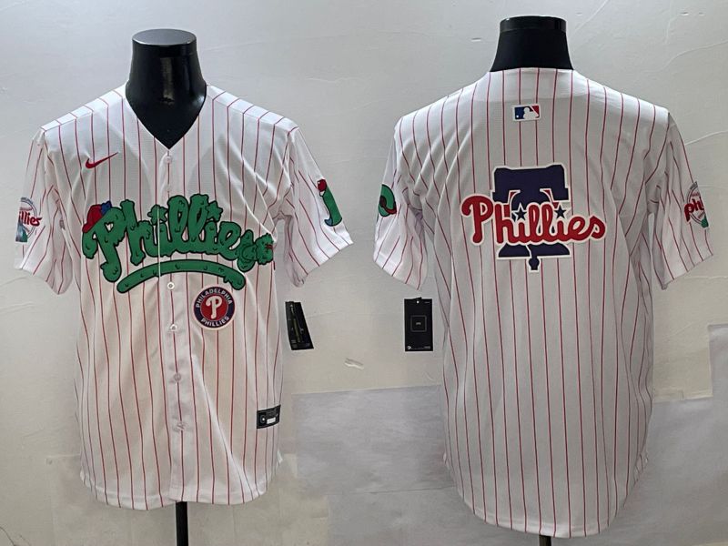 Men Philadelphia Phillies Blank White Fourth generation Joint Name Nike 2025 MLB Jersey style 6->chicago cubs->MLB Jersey